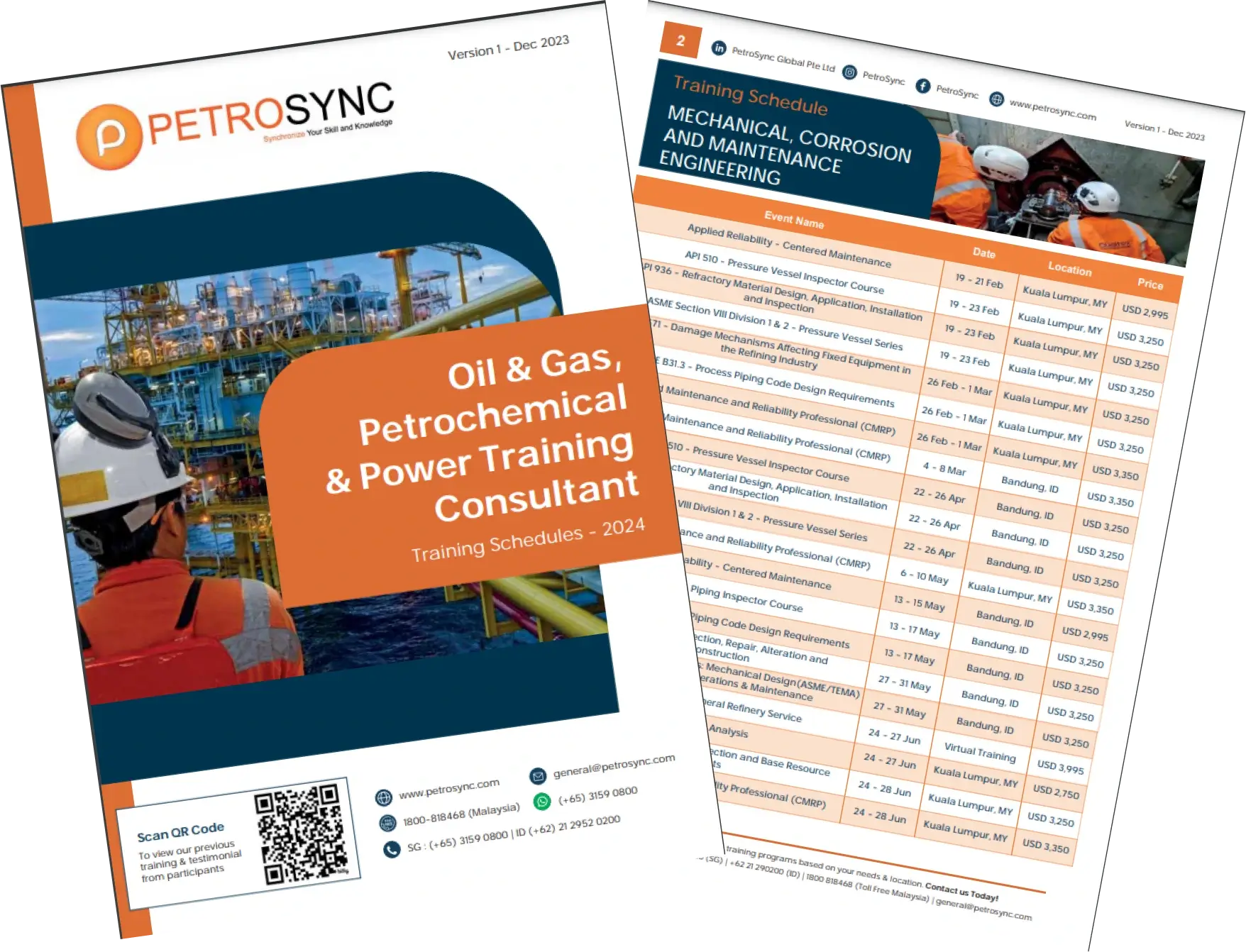 Oil and Gas, Petrochemical and Power training course schedule by PetroSync Global Pte Ltd