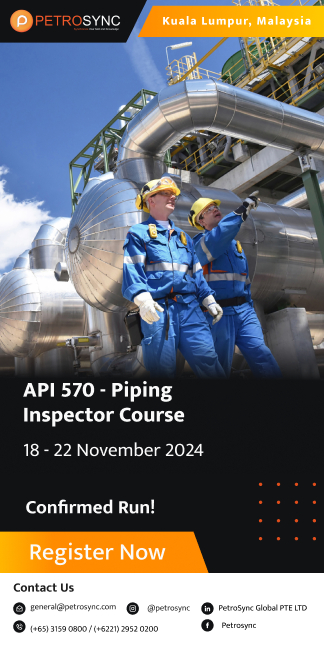 api 570 - Piping Inspector Course